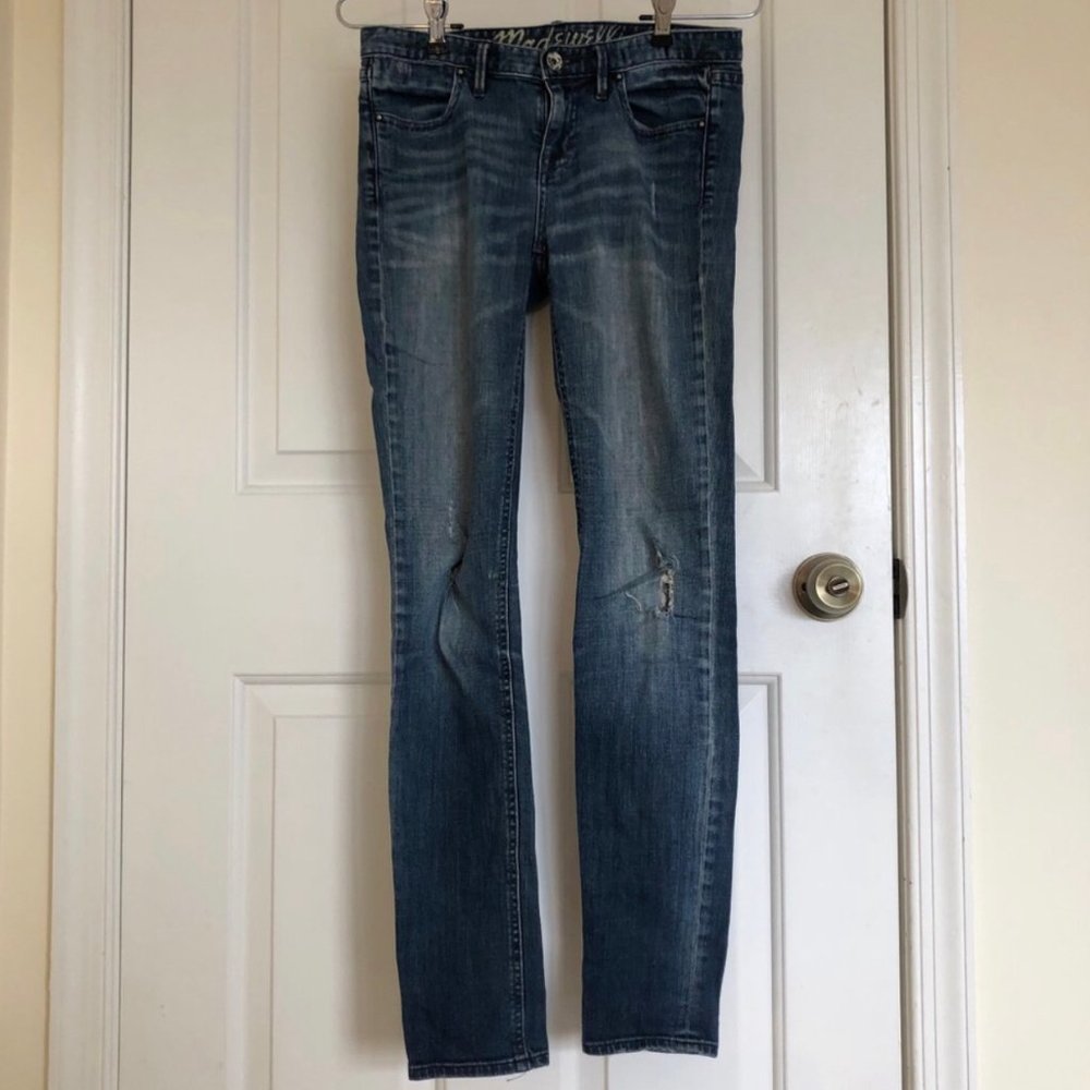 Madewell Distressed Skinny Straight Jeans